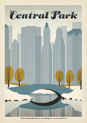 NYC Central Park Early Snow | Postcard