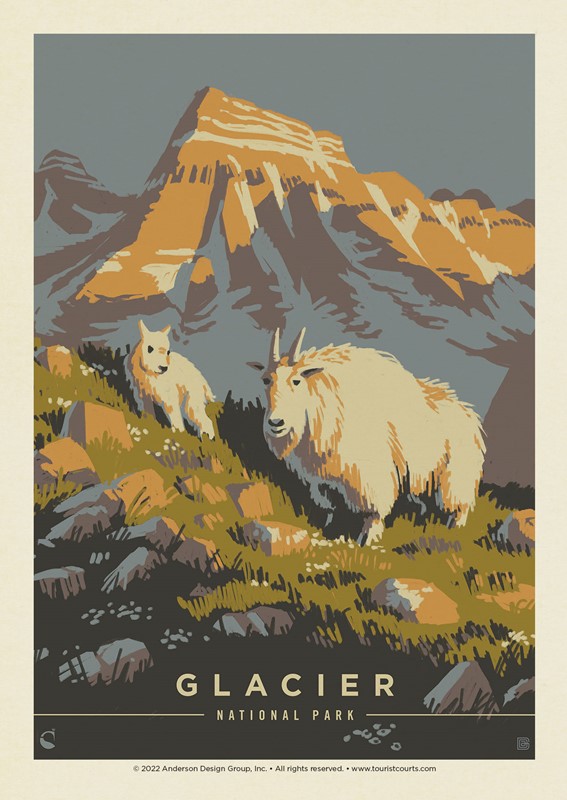 Glacier NP Mama Goat | Postcard