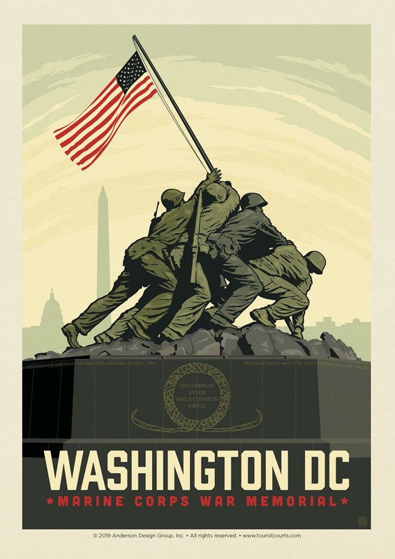 Washington, DC Marine Corps Memorial | Postcards