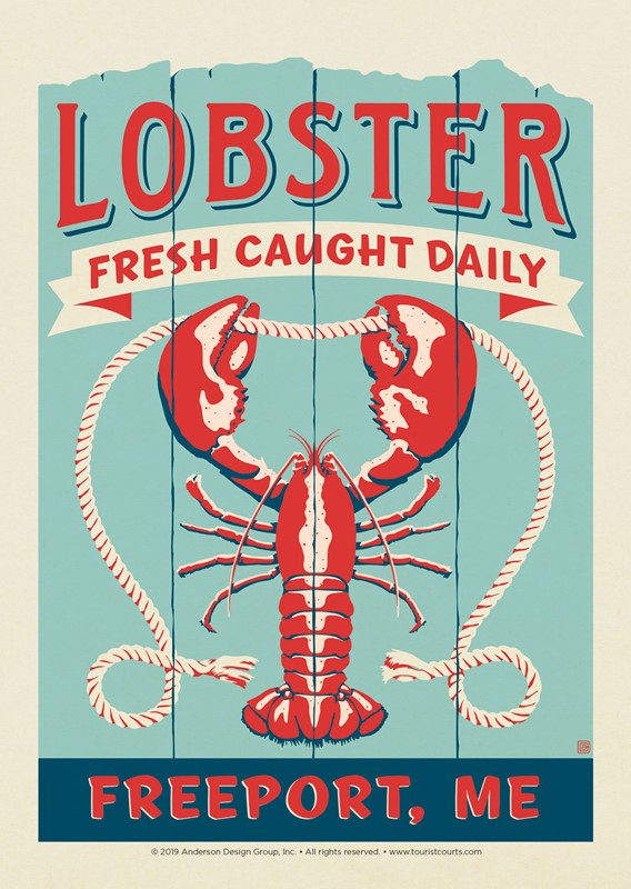 ME Lobster Freeport | Postcard