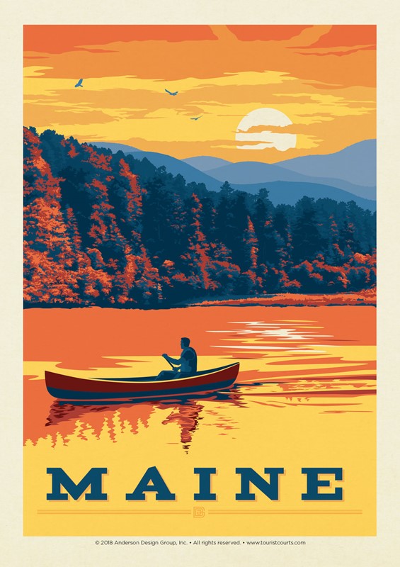 ME Canoe | Postcard