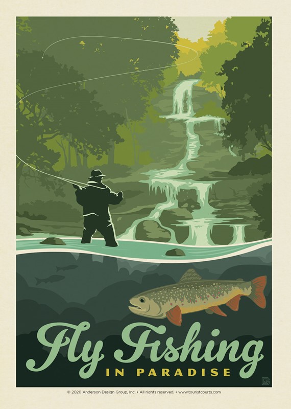 Fly Fishing in Paradise | Postcard