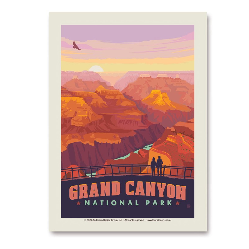 Grand Canyon NP Mather Point Sunset | Vertical Sticker