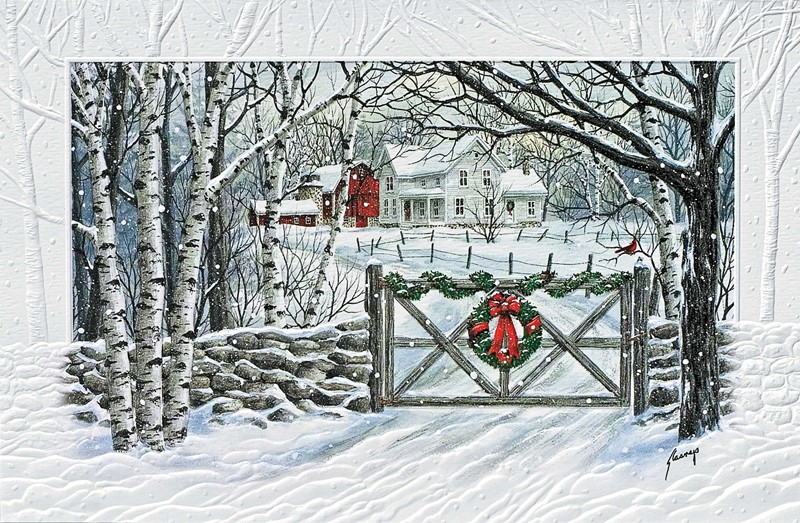 Friendly Farm | Scenic Christmas cards