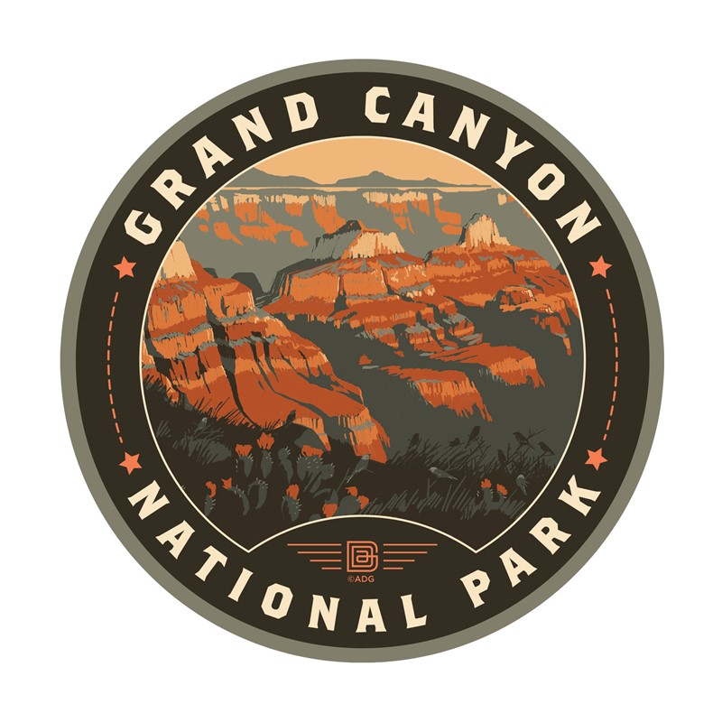 Grand Canyon NP Sunrise | Circle Sticker