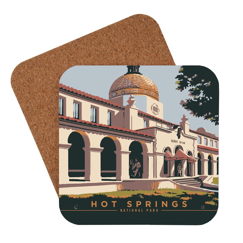 Hot Springs NP Quapaw Baths Coaster | American Made Coaster