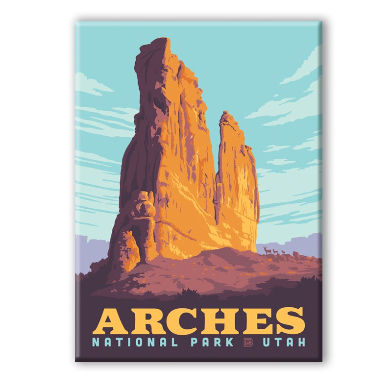 Arches NP The Organ Magnet | National Park themed magnets