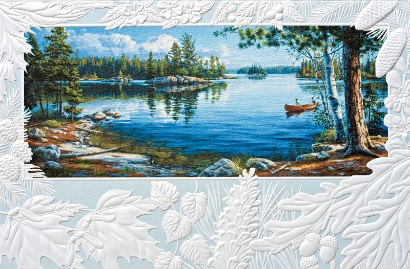 Sky Blue Waters Folded - W/Env | Scenic greeting cards