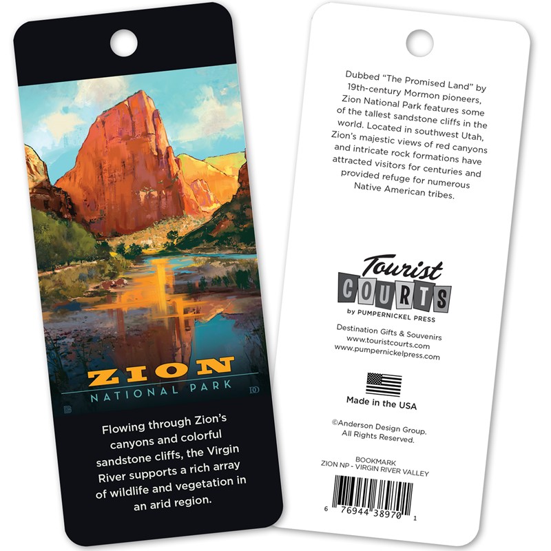 Zion Virgin River Valley National Park Bookmark | Bookmarks