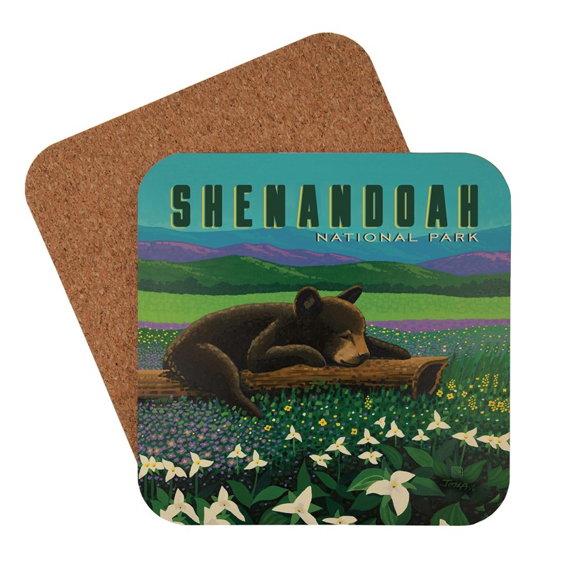 Shenandoah National Park Wildflower Cub Coaster | Made in the USA