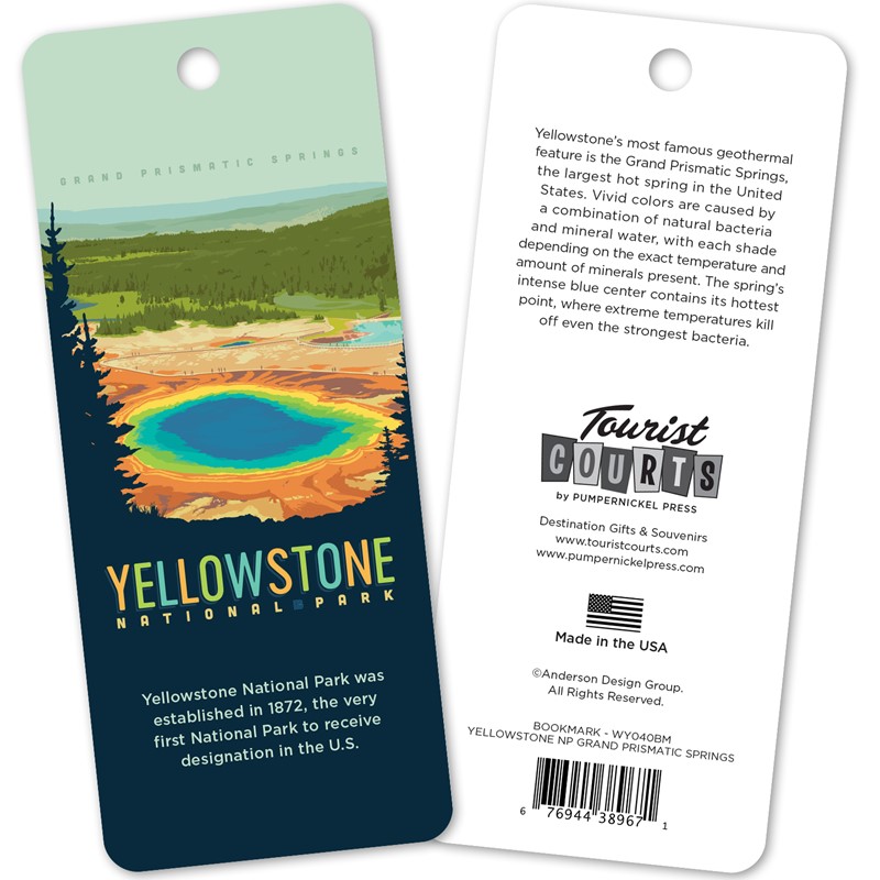 Yellowstone Grand Prismatic Springs Bookmark | Bookmarks