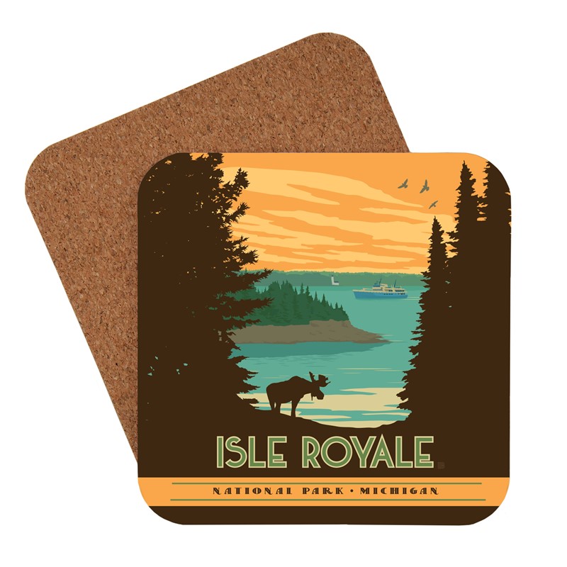 Isle Royale National Park Coaster | Made In USA