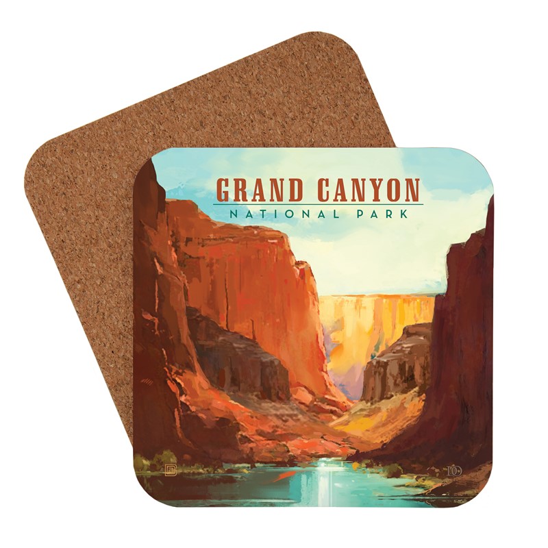 Grand Canyon NP Vermilion Landscape Coaster | USA Made