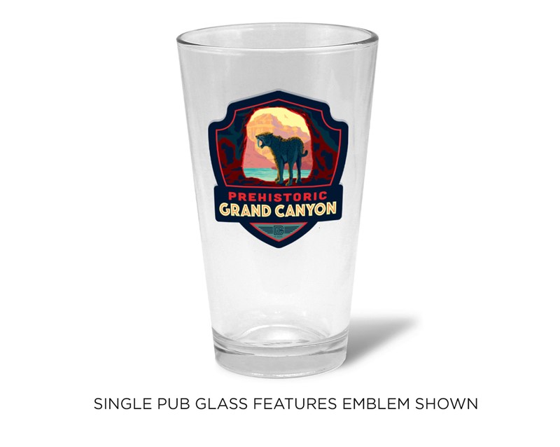 GCNP Saber-Toothed Cat l Emblem Pub Glass