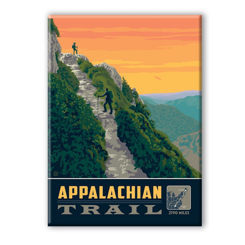 American Hiking Trails Appalachian Trail Magnet | Metal Magnet