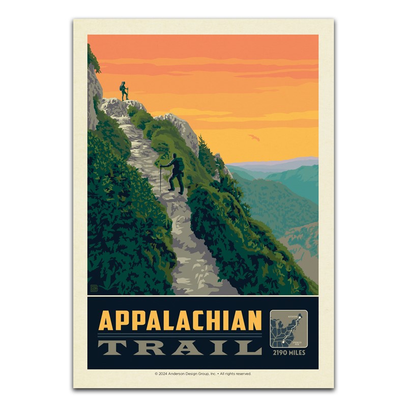 American Hiking Trails Appalachian Trail Postcard | USA Made