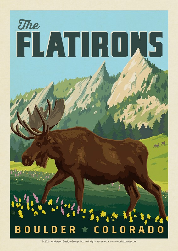 Moose The Flatirons, CO Postcard | USA Made