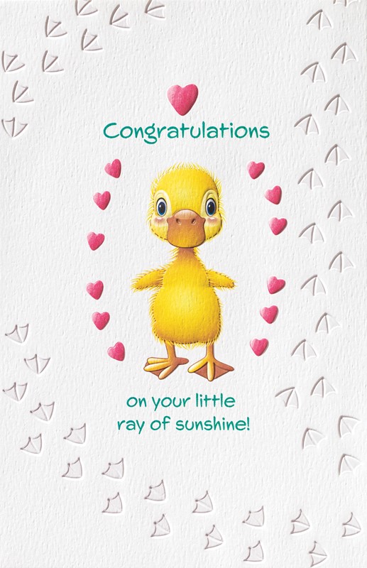 Sunshine Duck  | Baby greeting cards