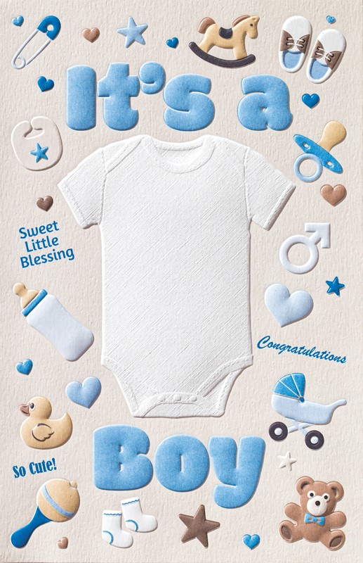 Baby Boy Onesie  | Baby greeting cards