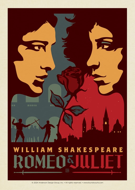 Romeo and Juliet Postcard | USA Made