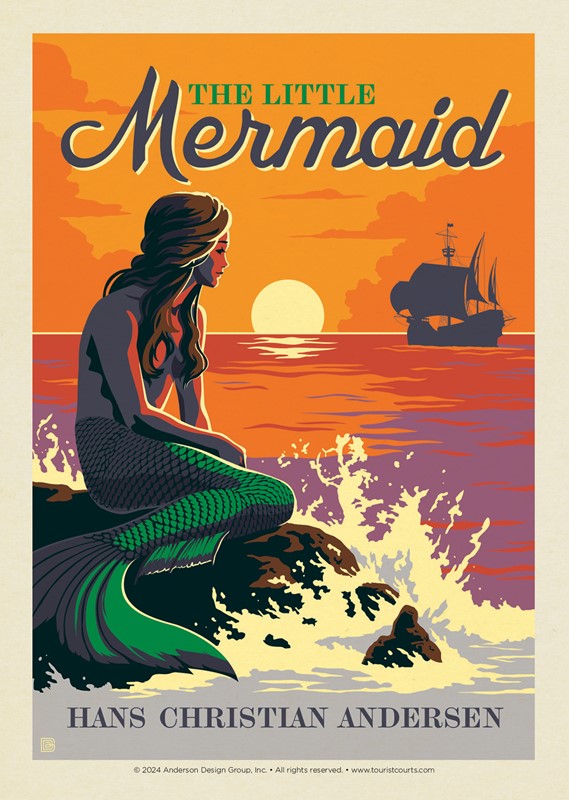 The Little Mermaid Postcard | USA Made