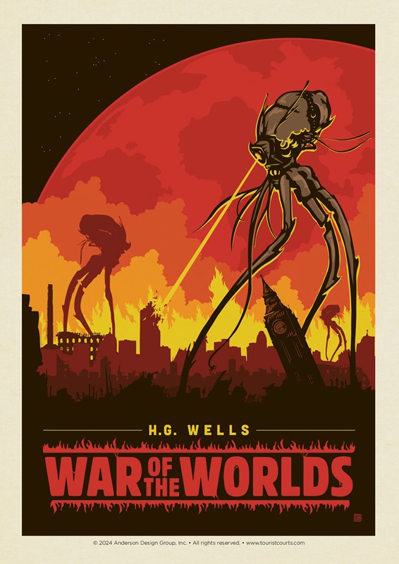 War of the Worlds Postcard | USA Made