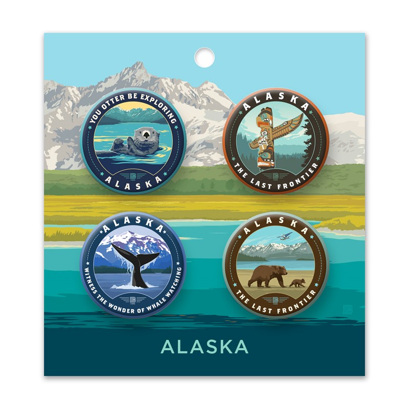 Alaska Coastal Button PK of 4 | Made in America