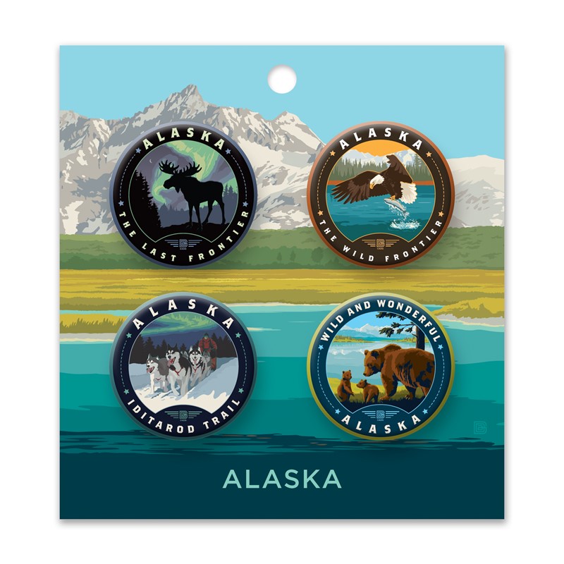 Alaska Interior Button PK of 4 | Made in America