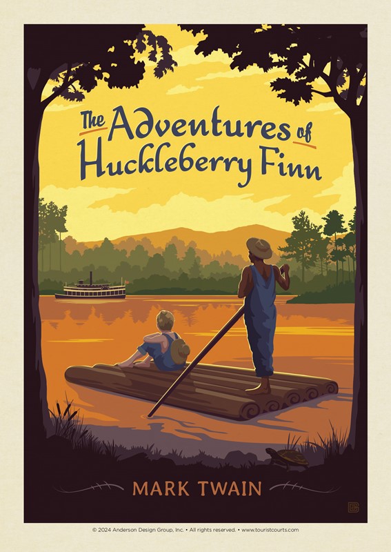 The Adventures of Huckleberry Finn Postcard | USA Made