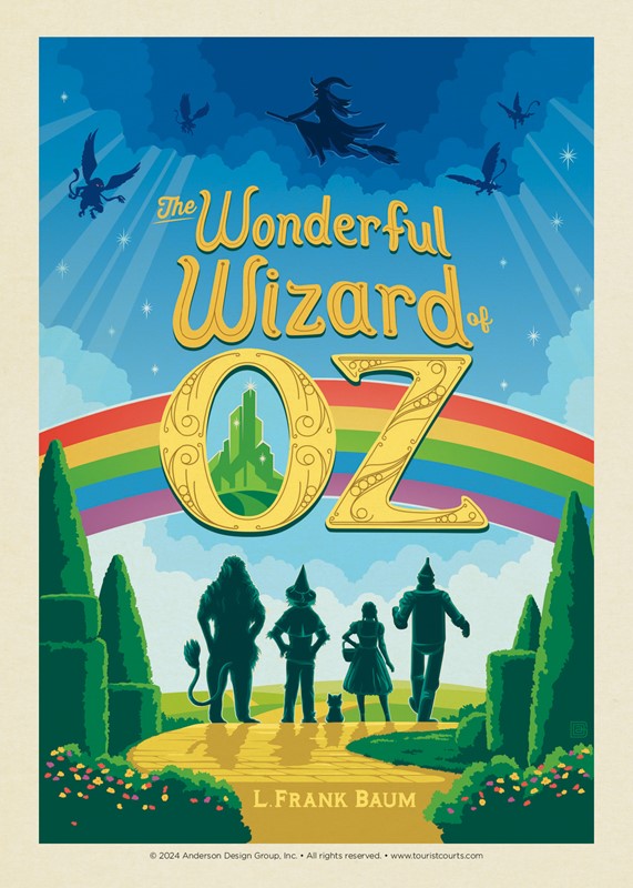 The Wonderful Wizard of Oz Postcard | USA Made