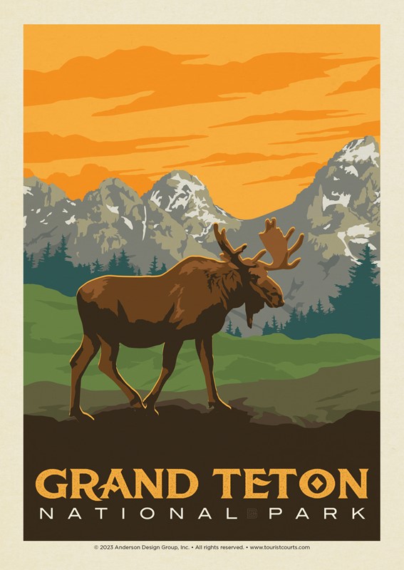 Grand Teton National Park Frontier Moose | USA Made