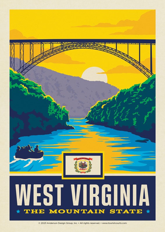 West Virginia State Pride Postcard | USA Made