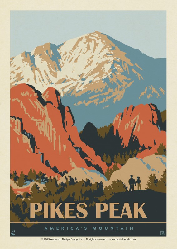 Pikes Peak CO Hiker's Delight Postcard | USA Made