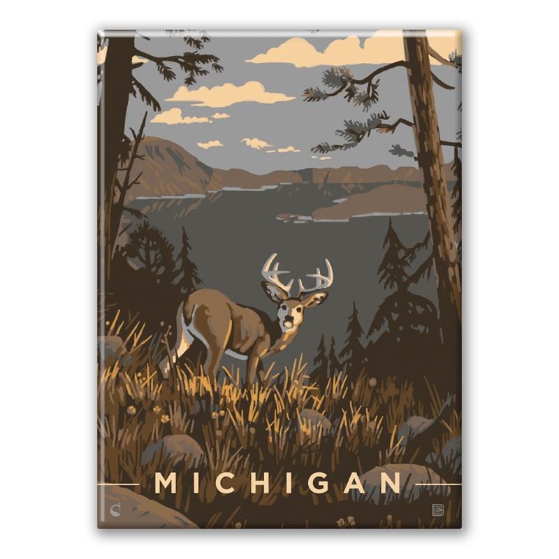 Michigan Magnet | Metal Magnet