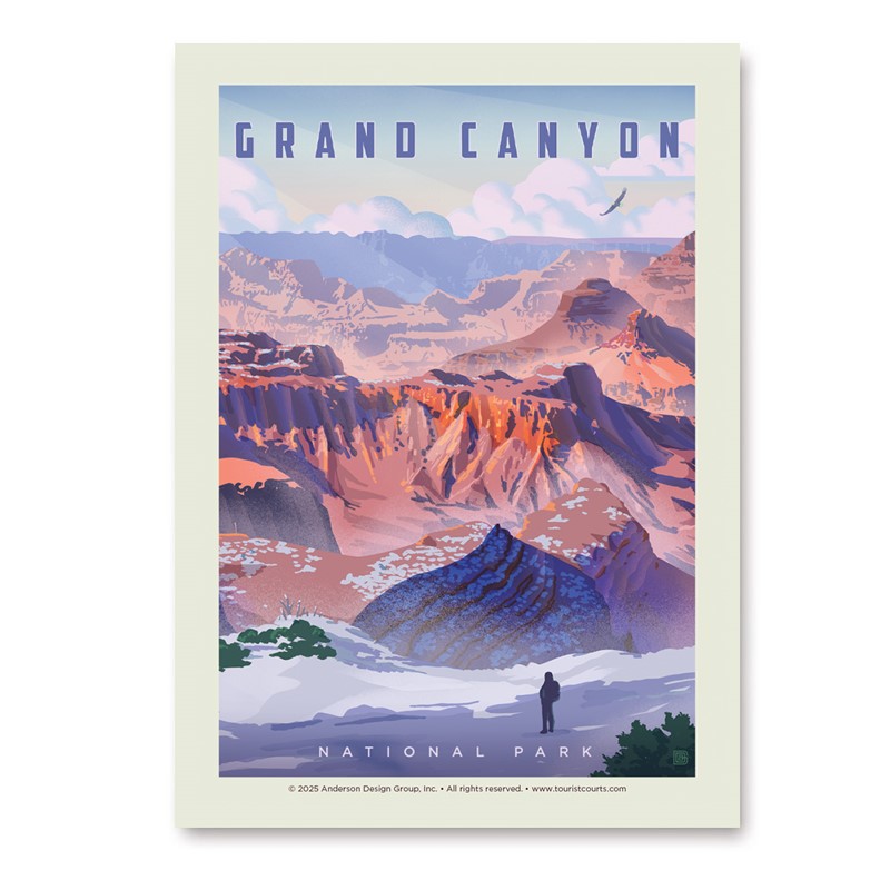 Grand Canyon NP Winter Wonderland Vertical Sticker| American Made