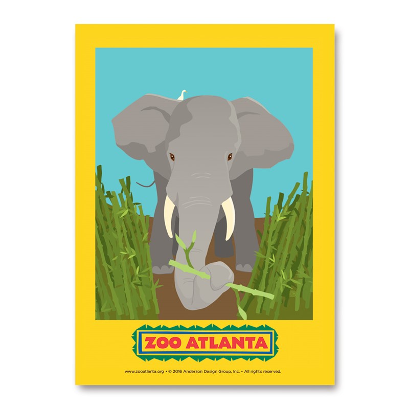 Atlanta Zoo Elephant | Vertical Sticker