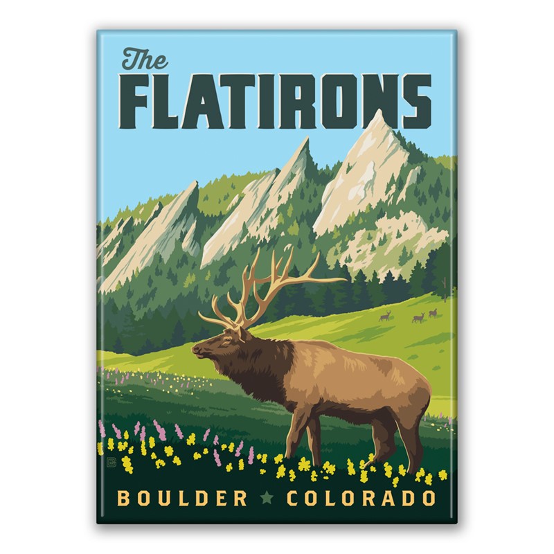 The Flatirons CO Magnet| American Made Magnet