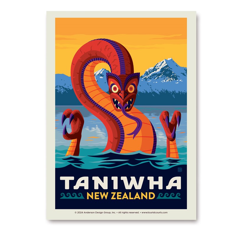 Mythical Creatures Taniwha New Zealand Vert Sticker| Vertical Sticker