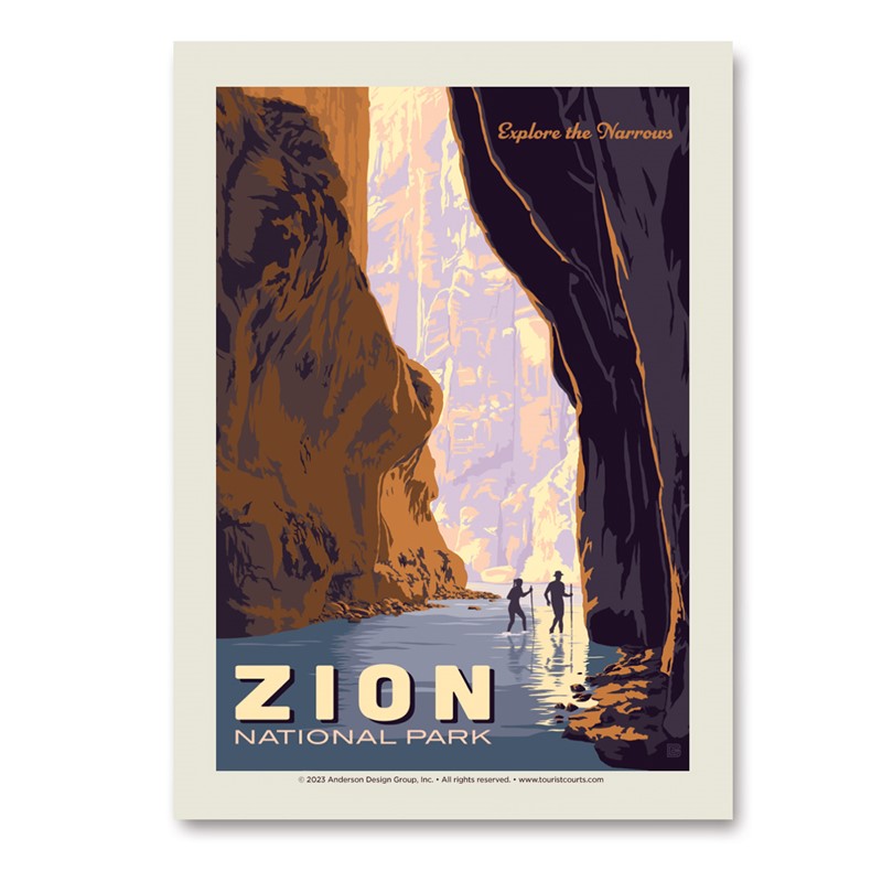 Zion NP Explore the Narrows| Vinyl Vertical Sticker