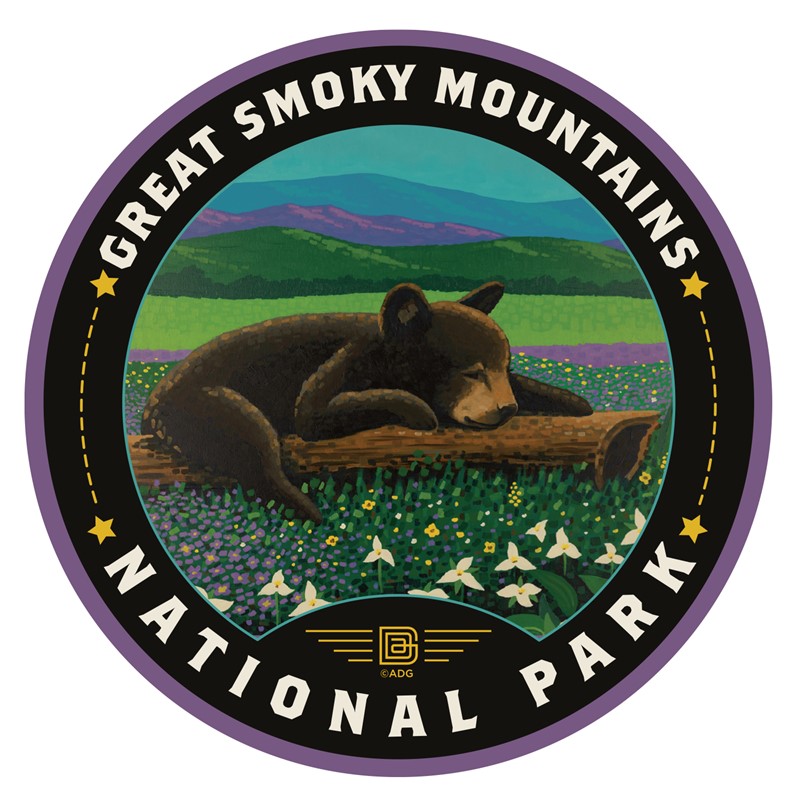 Great Smoky Mountains NP Wildflower Heaven Circle Sticker| American Made
