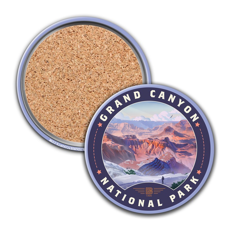 Grand Canyon NP Winter Wonderland Circle Coaster | USA Made