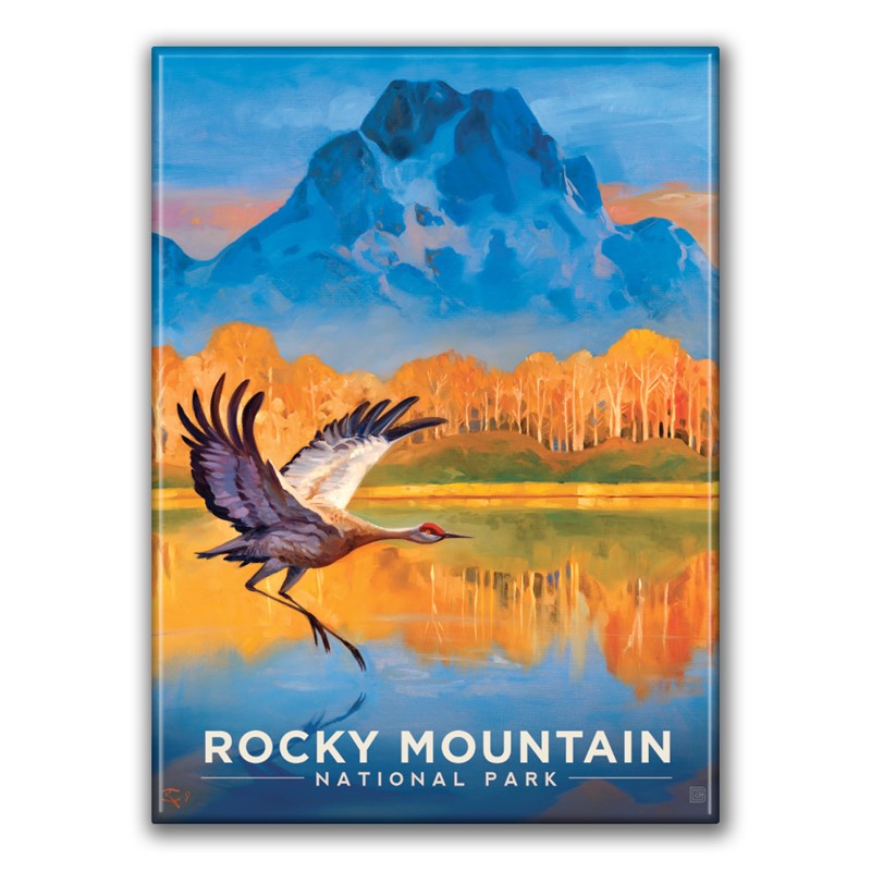 Rocky Mountain NP Crane Magnet| American Made Magnet