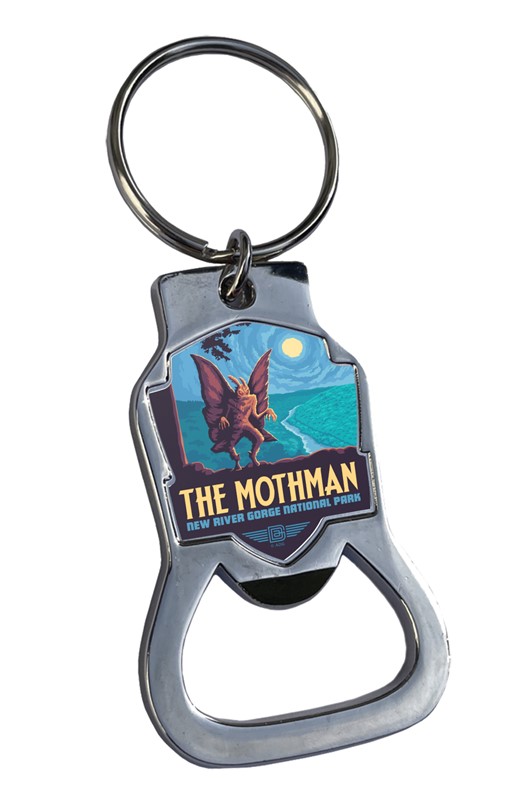 New River Gorge Mothman Emblem BO Key Ring| American Made