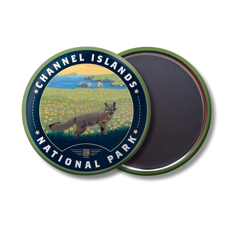 Channel Islands NP Island Fox Circle Magnet| Circle Magnets