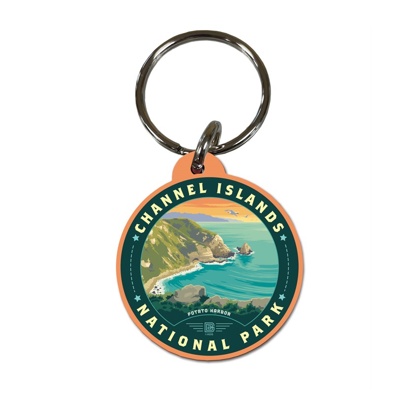 Channel Islands Potato Harbor Wood Key Ring| American Made