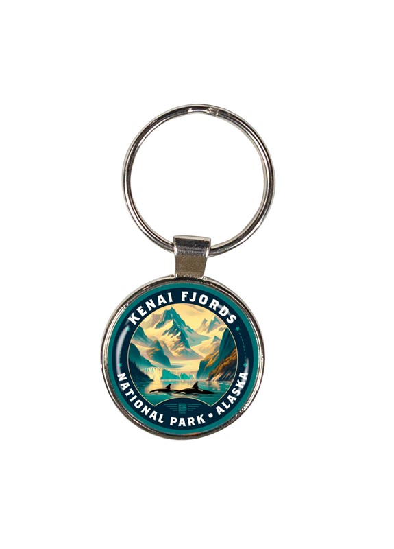 Kenai Fjords Gliding Orca Circle Dome KR| American Made