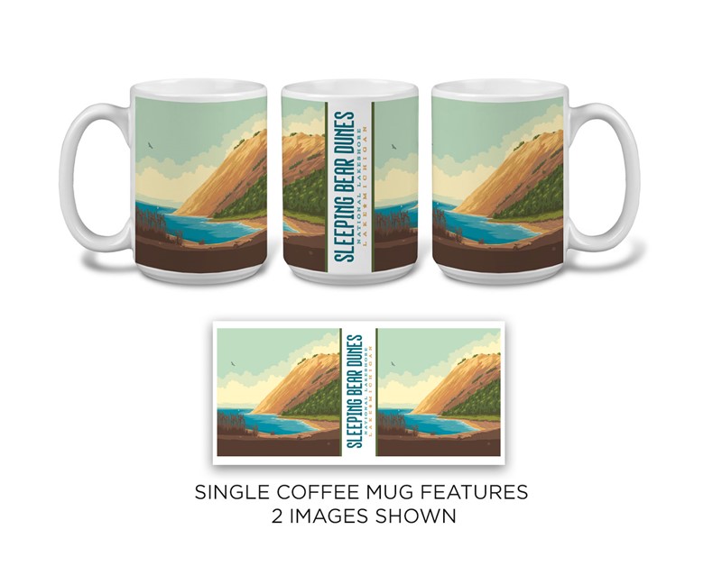 Sleeping Bear Dunes National Lakeshore Mug| White Mighty Mugs