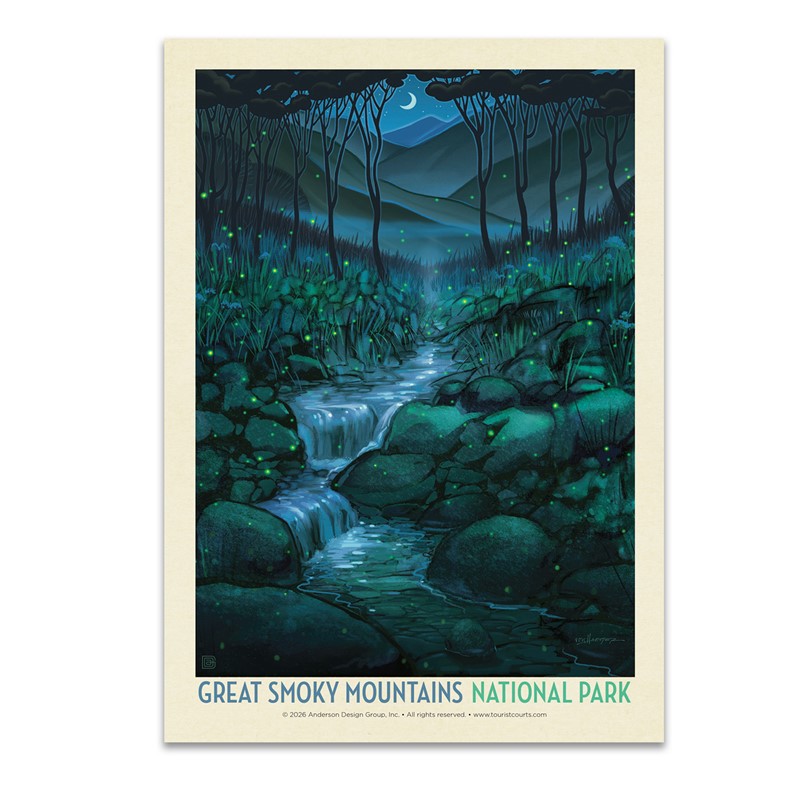 Great Smoky Mountains NP Firefly Magic Postcard| Postcards