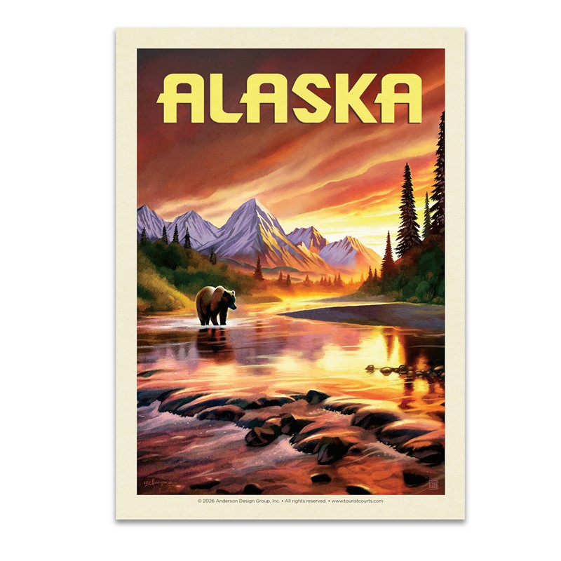 Alaska Evening Glow Postcard| Postcards