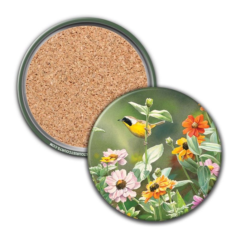 Crazy Color Circle Matte Coaster